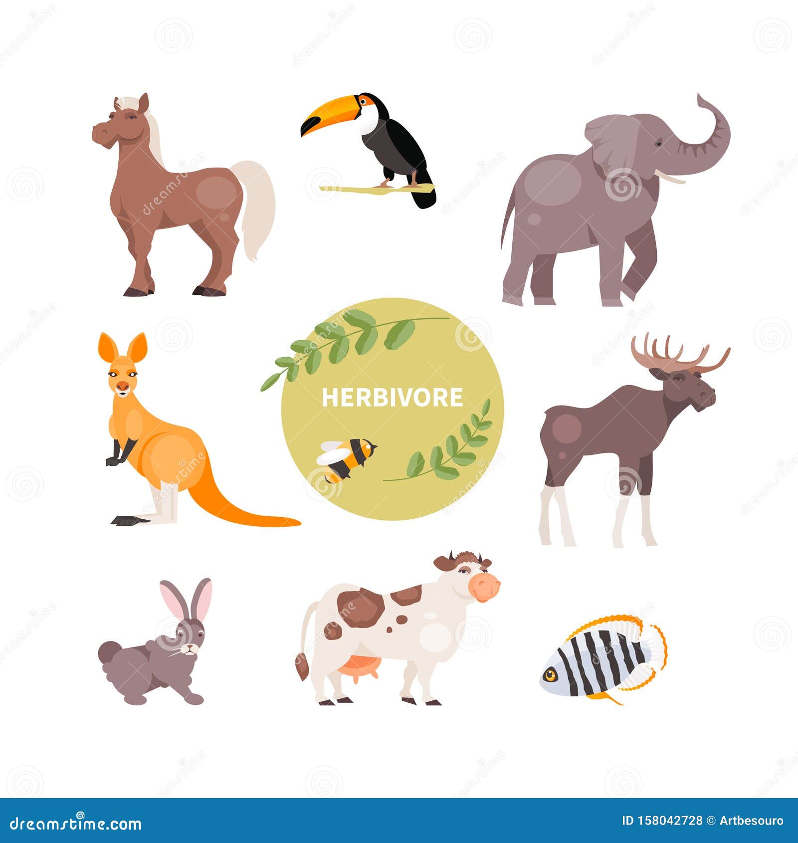 animais que comem plantas