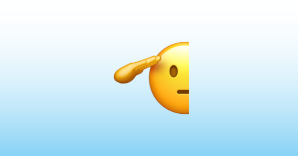 emoji 🫡 o que quer dizer