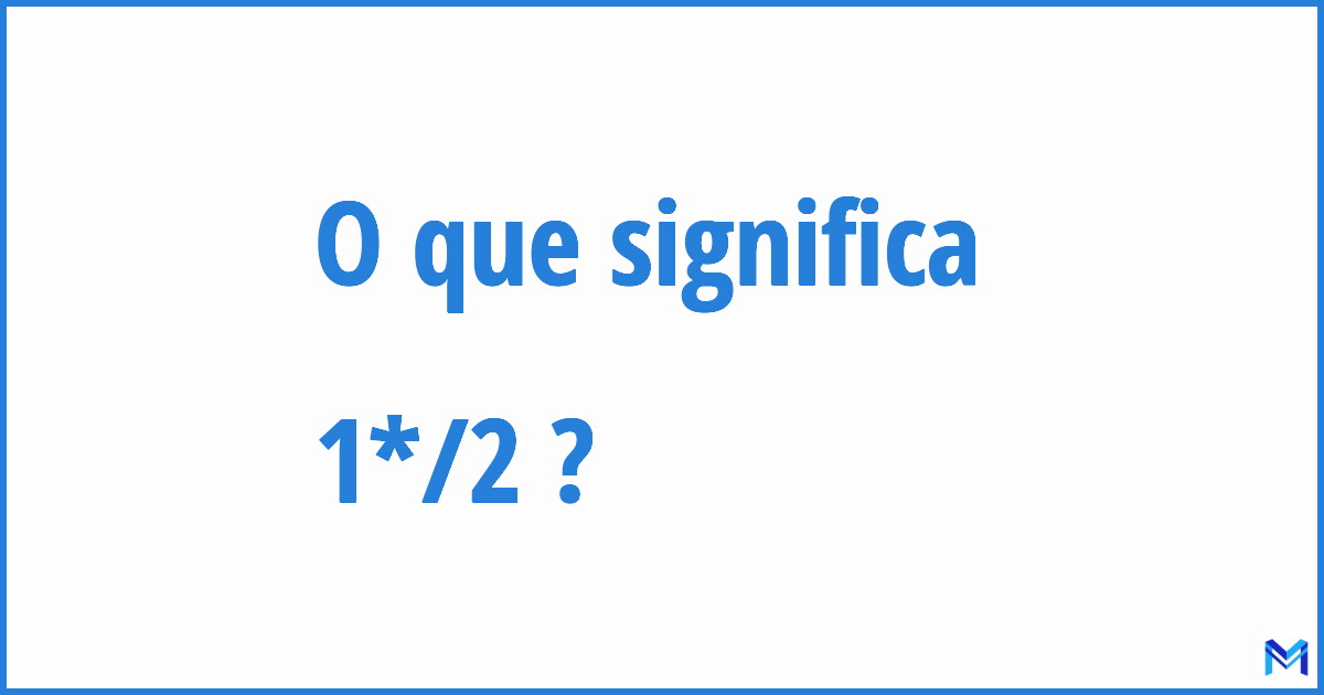 meio em fração