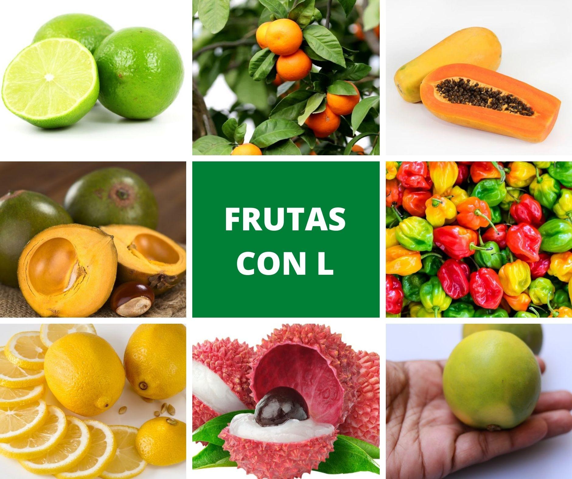 4 fruta que começa com a letra l