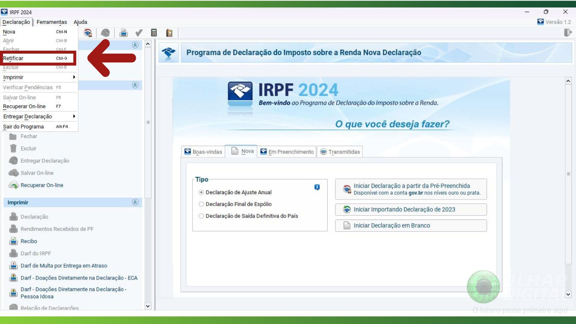 retificação imposto de renda simplificado ou completo qual escolher