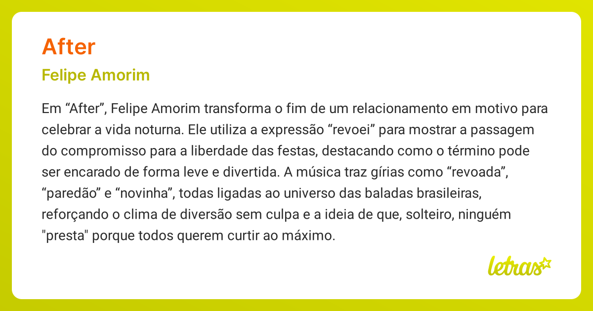 after o que significa