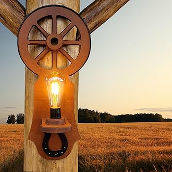 ideias de arandelas rústicas para sala de estar