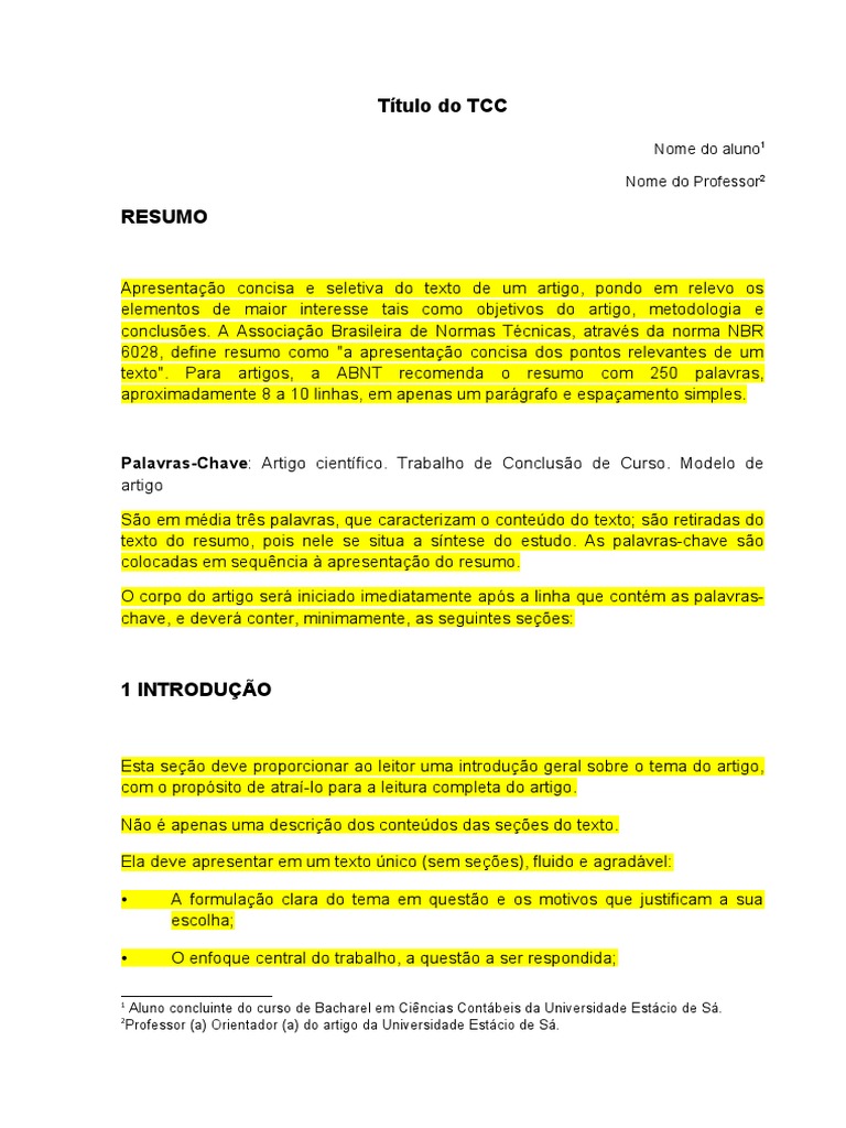 erros comuns ao escrever tcc em artigo