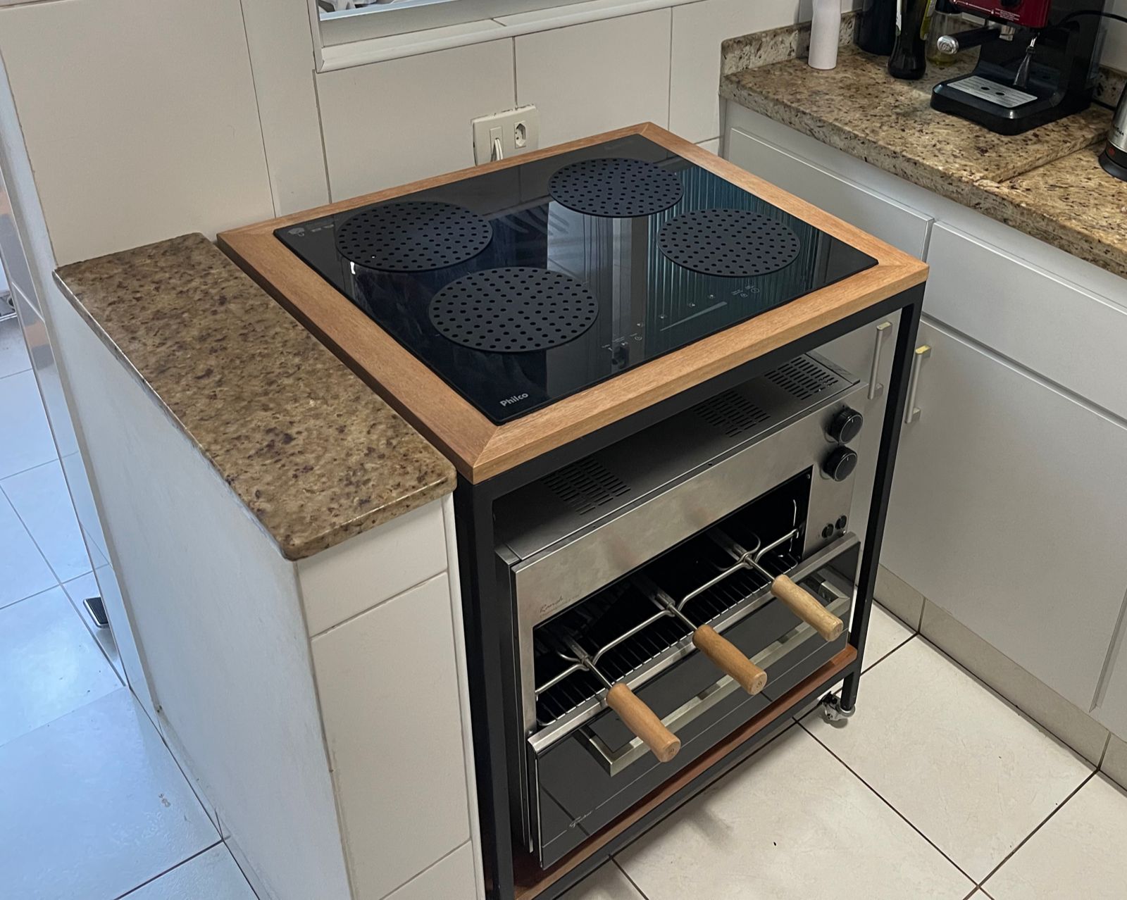 bancada para cooktop