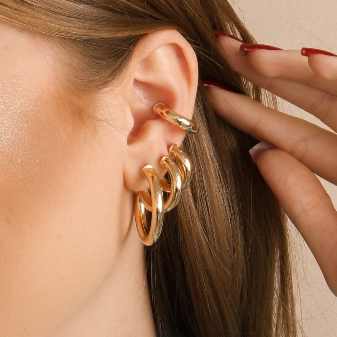 quanto custa um brinco de argola de ouro 18k