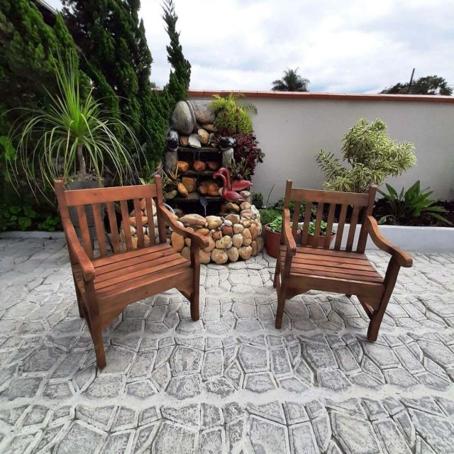 cadeira de madeira para varanda