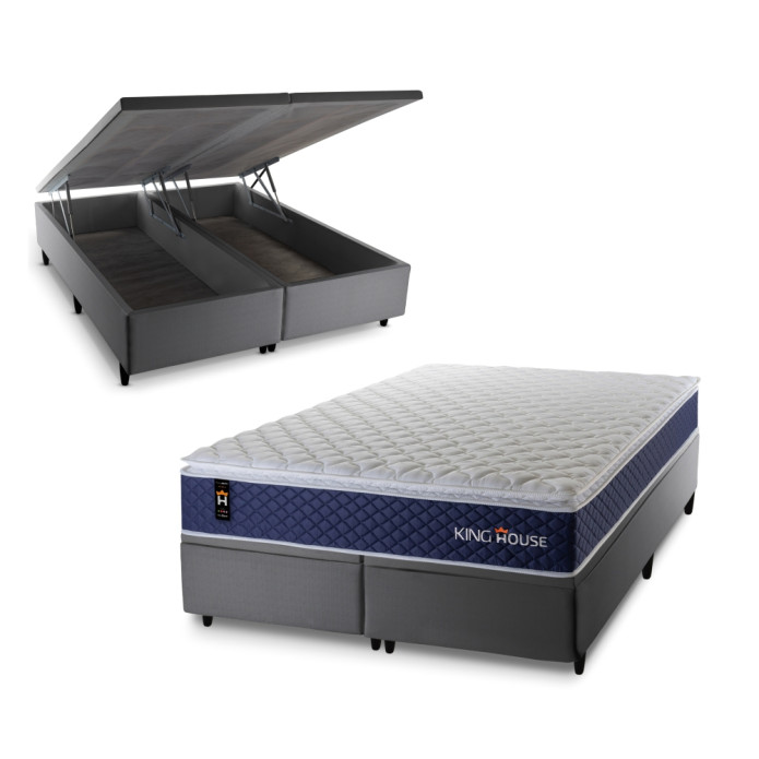 preço cama bau queen ortobom