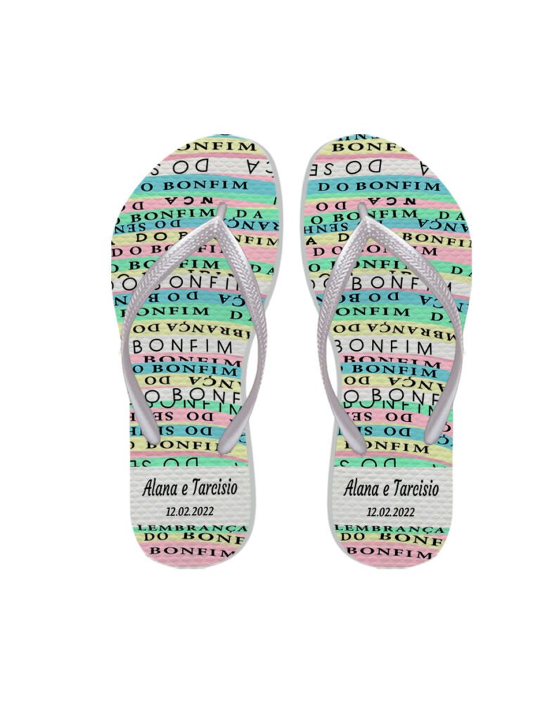 ideias de chinelos personalizados para festas