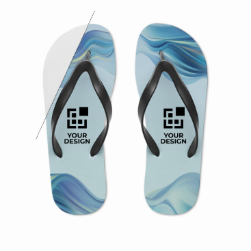 chinelos personalizados vs chinelos comuns