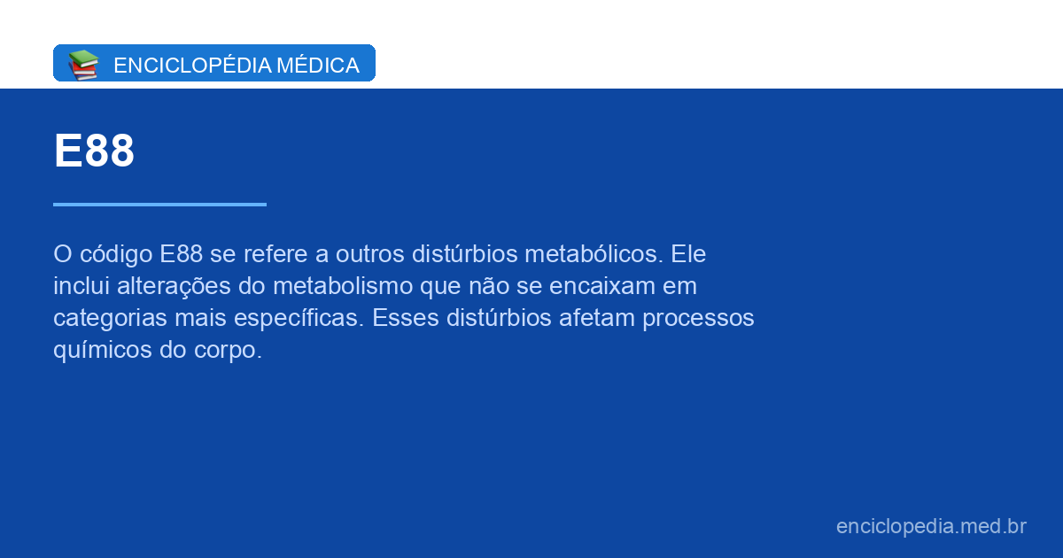 CID E88.0