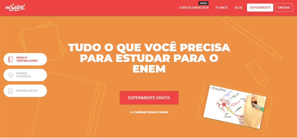 plataformas gratuitas para o enem