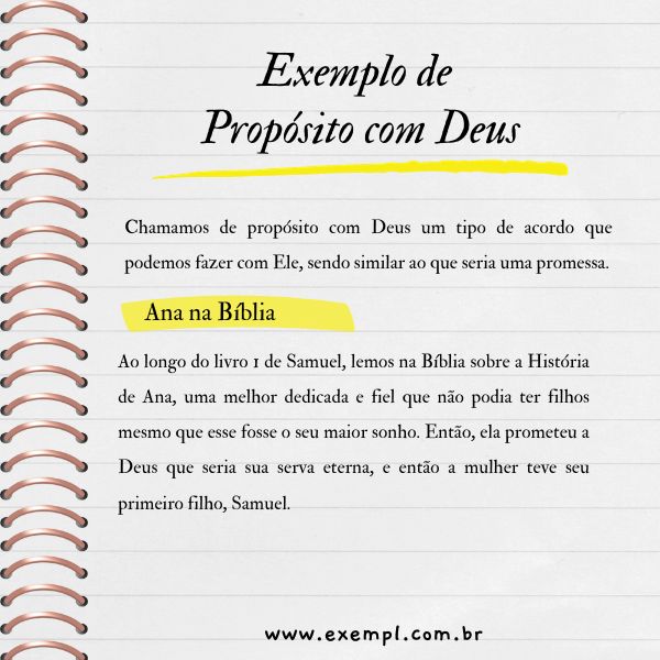 como se faz um propósito com deus