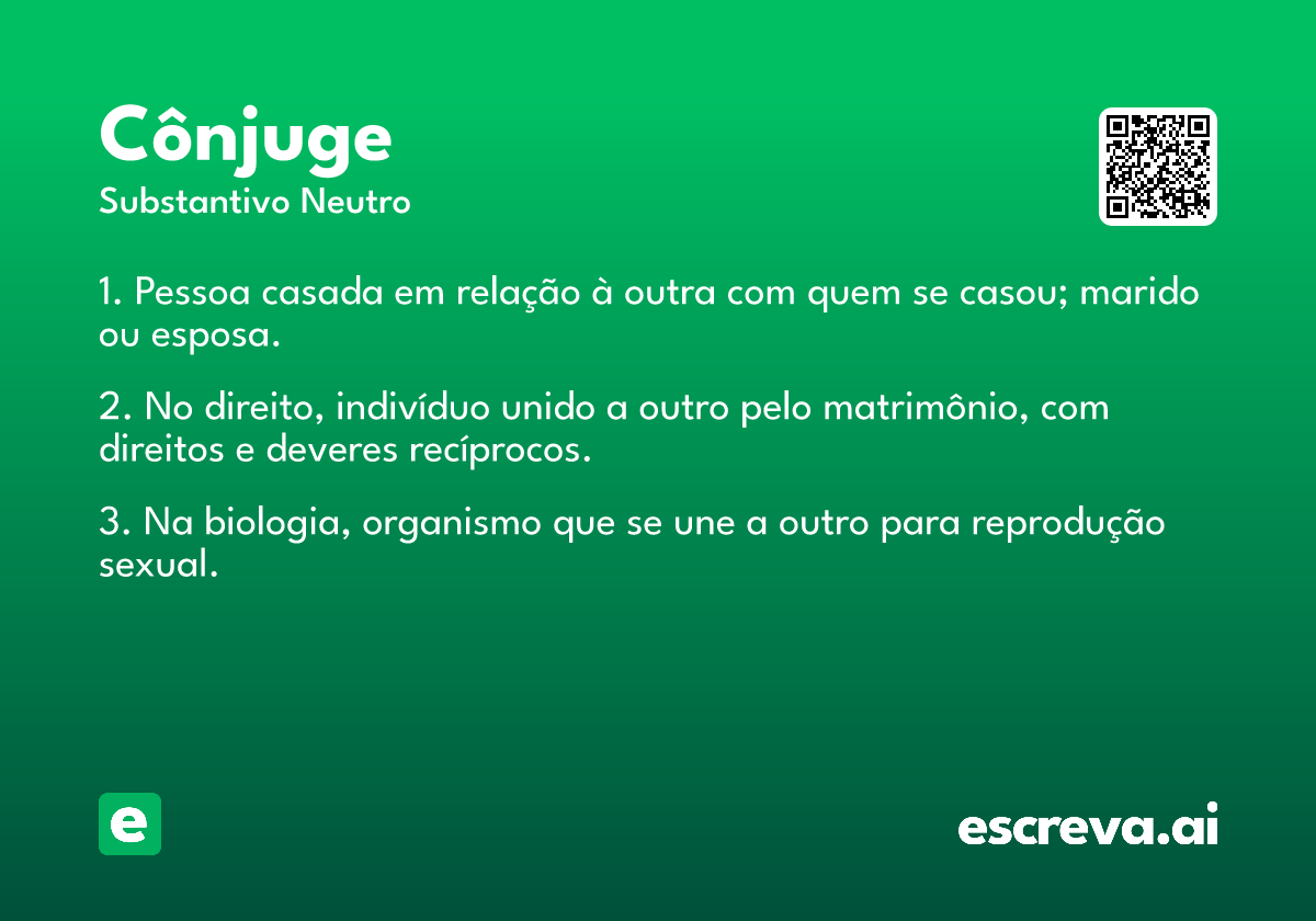 cônjuge definição