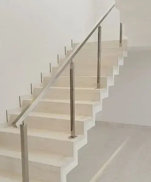 corrimão de aço inox