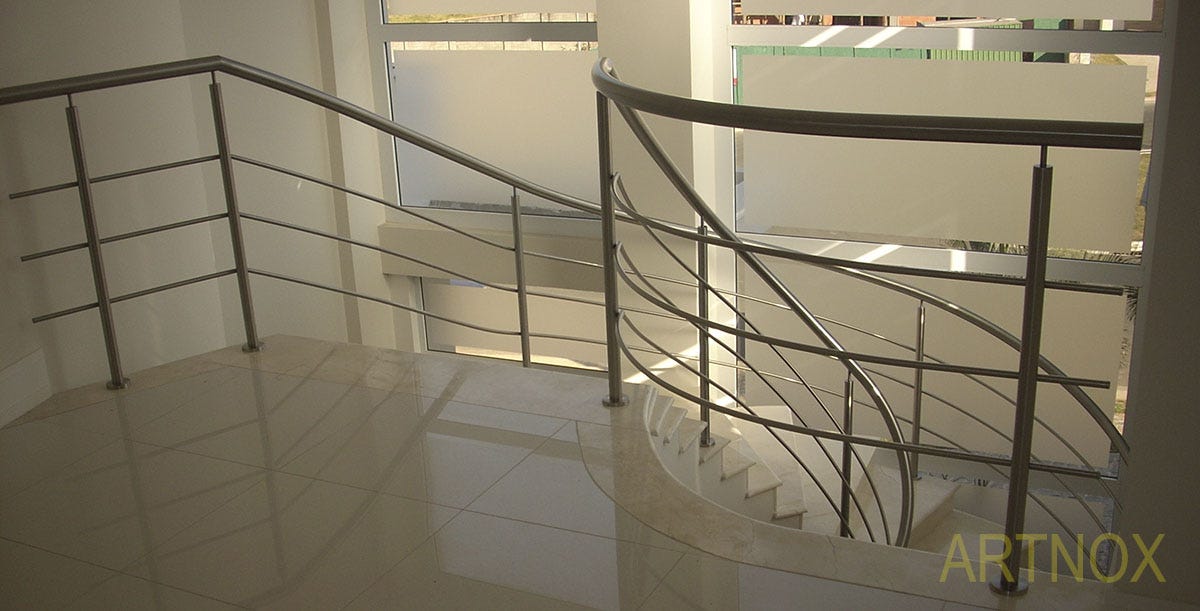 10 ideias corrimão aço inox moderno para sua casa