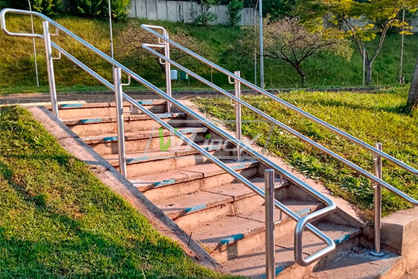 preço corrimão aço inox metro quadrado instalação
