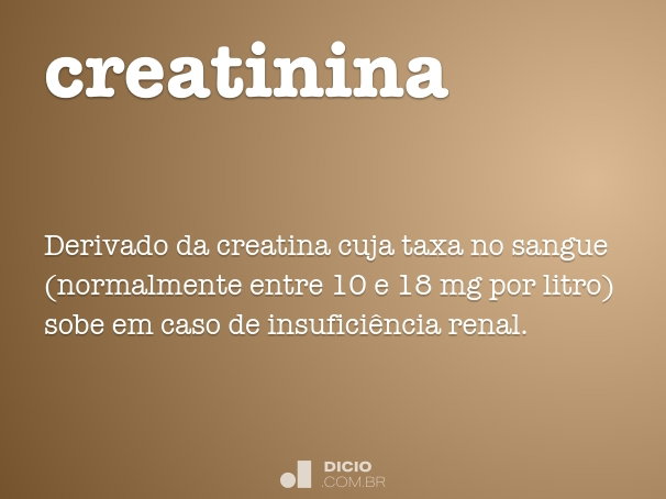 valores de referência creatinina