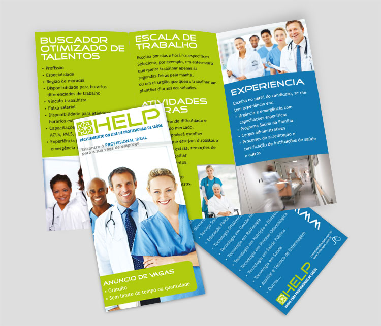 design de folheto para evento específico