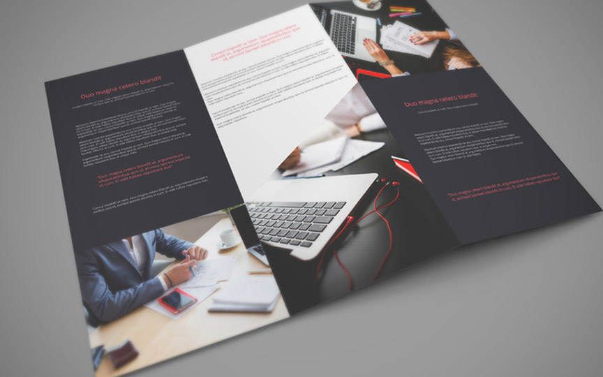 folhetos de divulgação