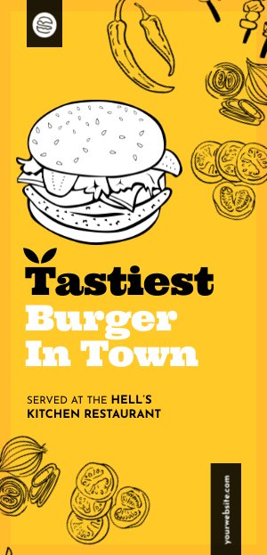 design de folheto para evento específico