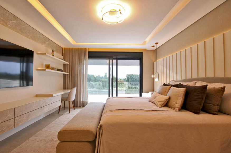 ideias de forro de compensado para sala