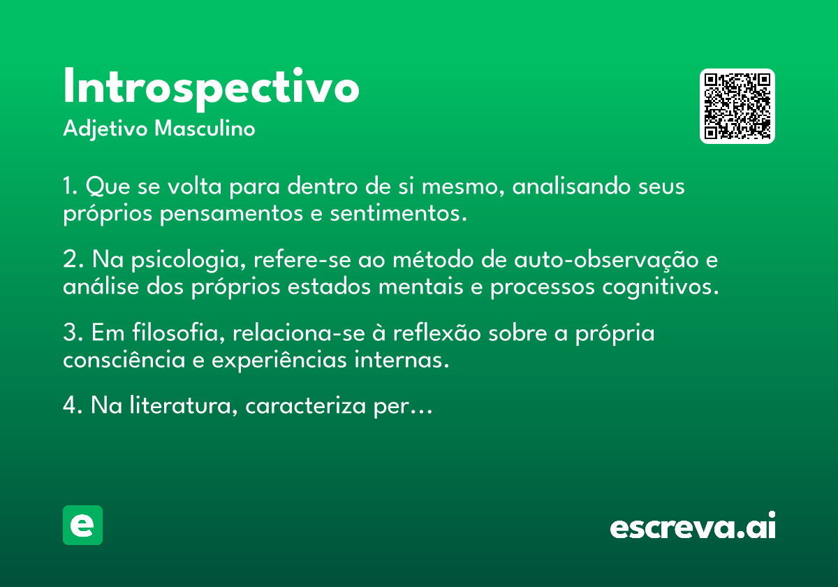 características de pessoa introspectiva