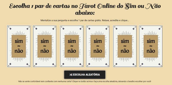jogo de tarot online grátis