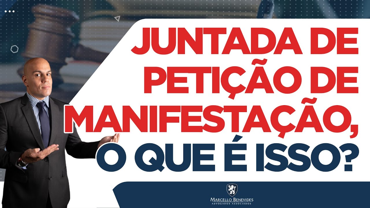 significado de juntada de manifestação judicial