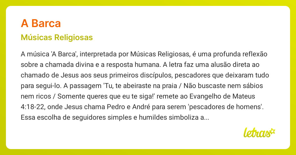 a barca gabarain letra