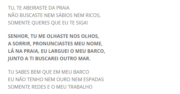 hino a barca letra