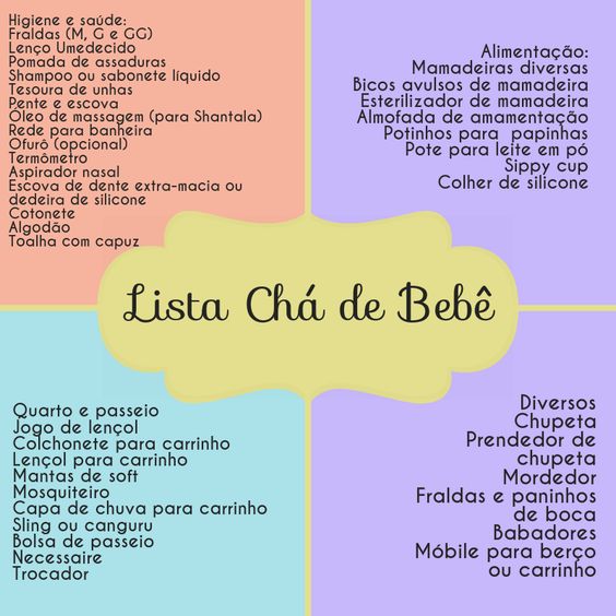 chá de fraldas vs chá de bebê o que pedir