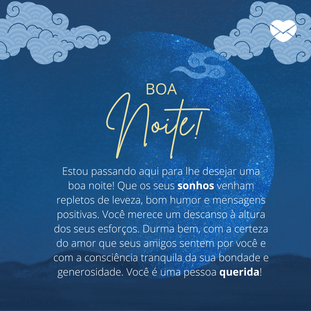 mensagens lindas de boa noite para inspirar