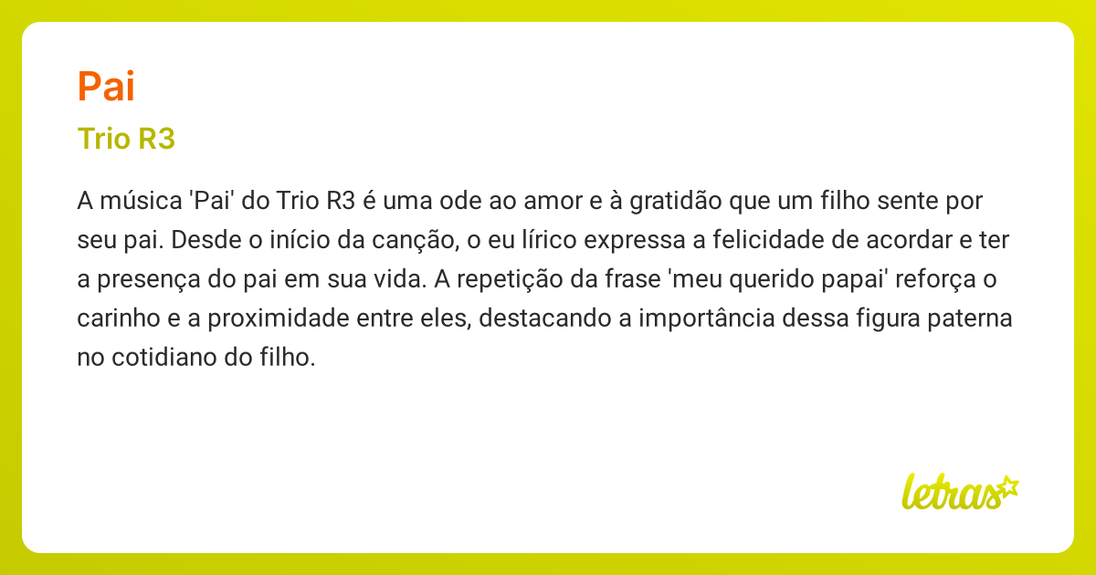 músicas emocionantes sobre pai