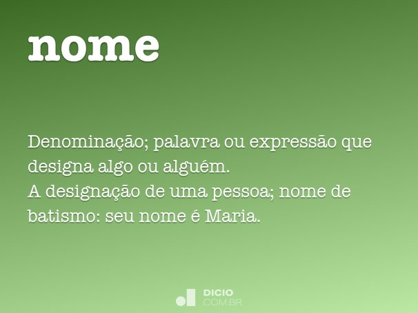 o que significa o nome [nome]