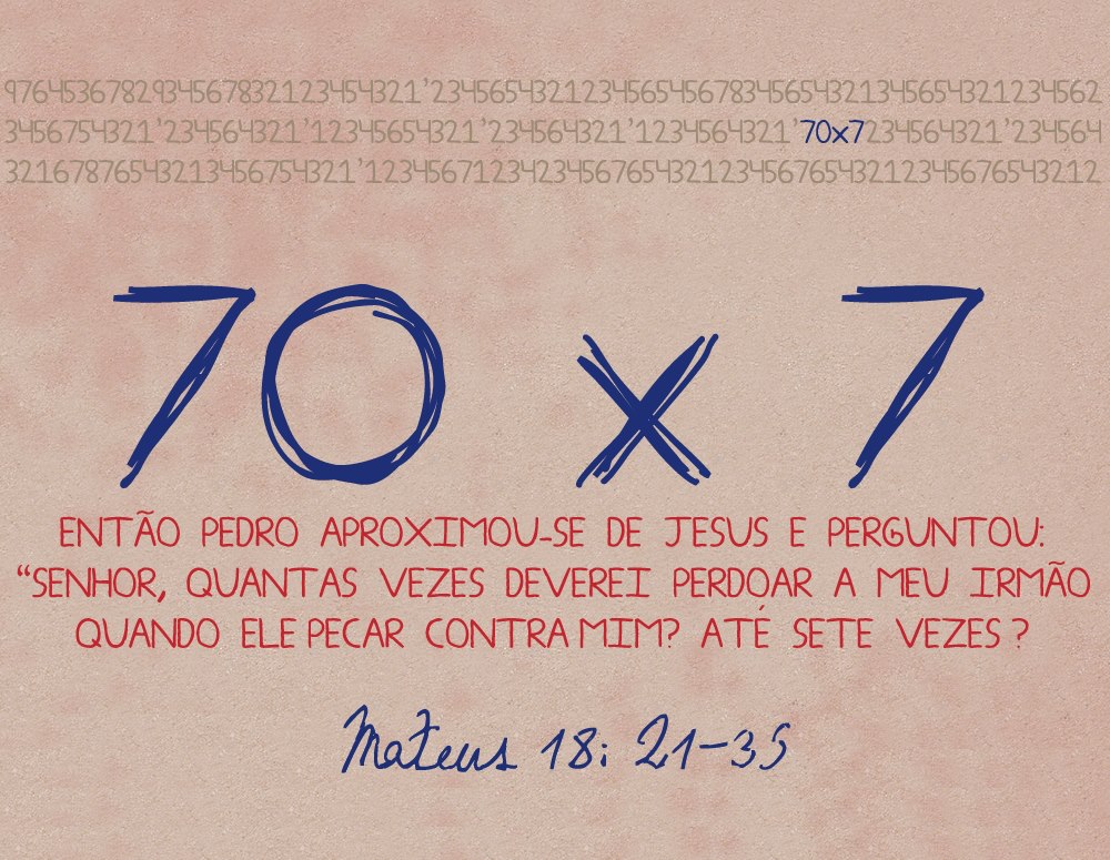 significado de perdoar 70 vezes 7