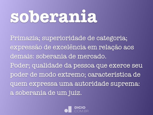 significado de soberania