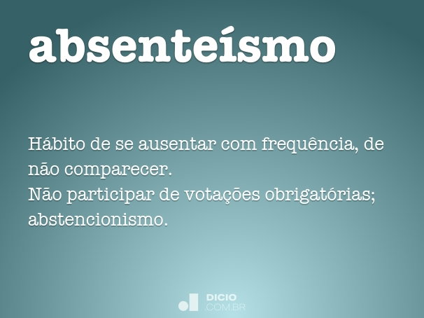 o que é absentismo