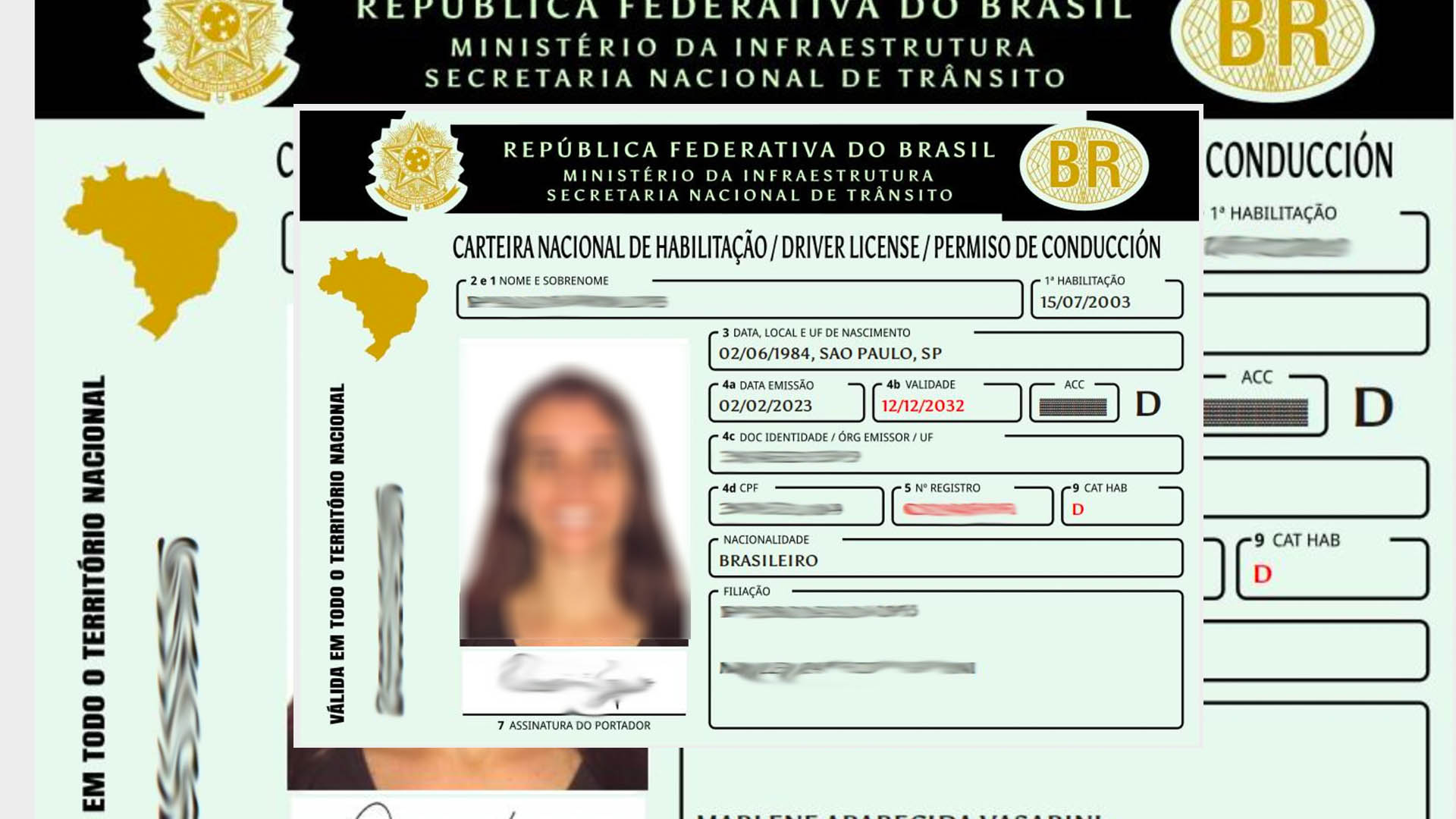 o que significa ACC e D na CNH