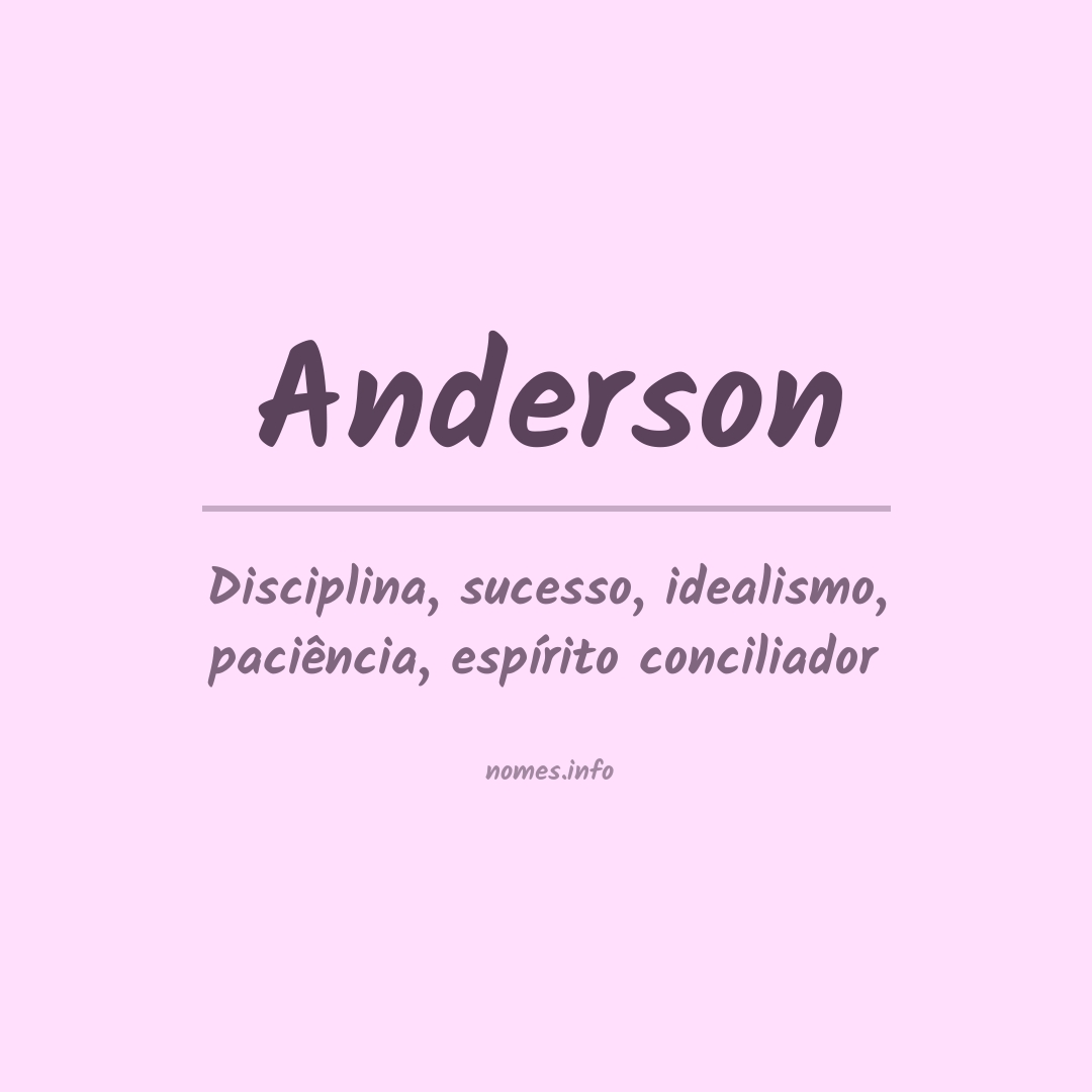 Anderson nome