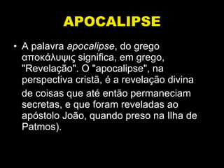 livro de apocalipse significado