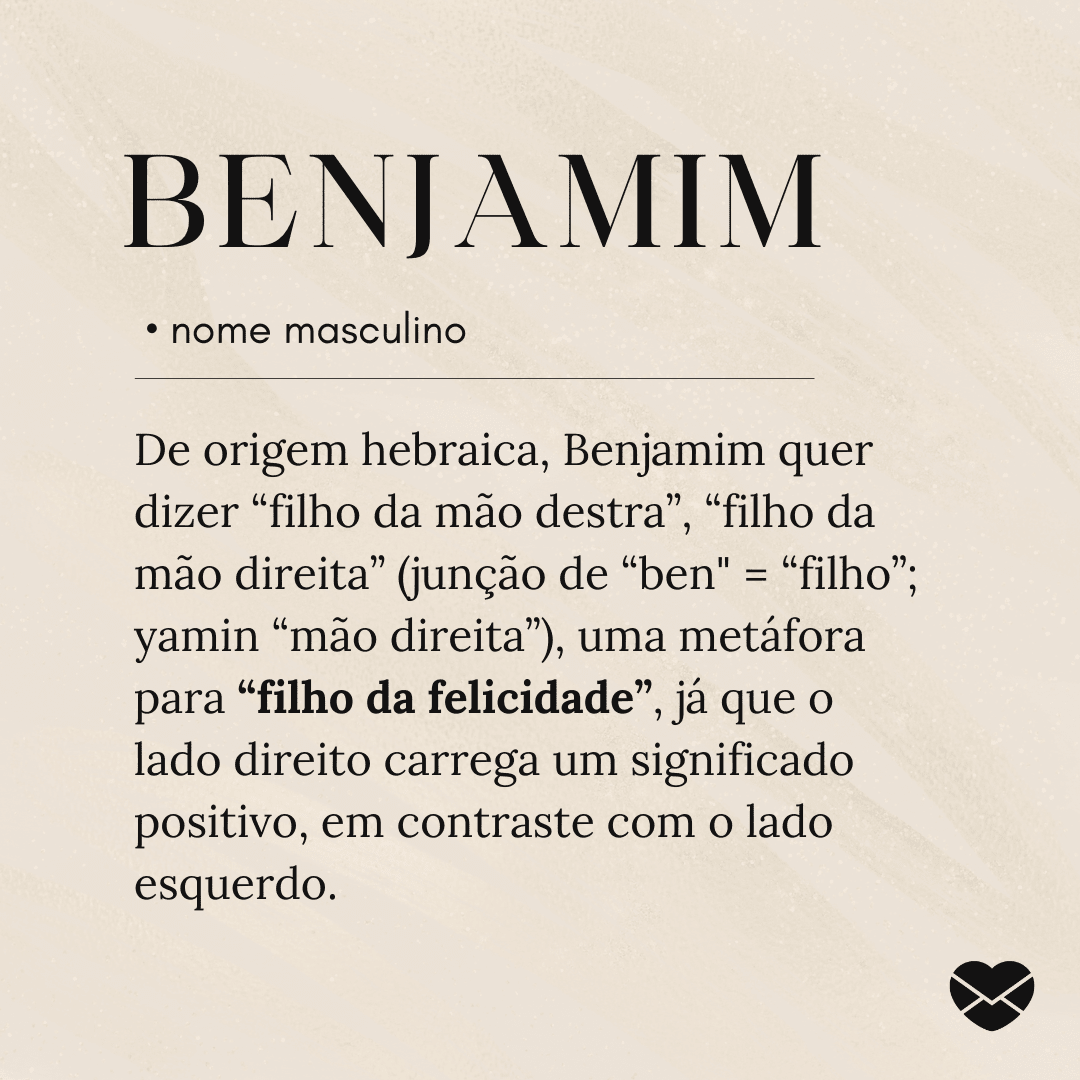 benjamim filho caçula