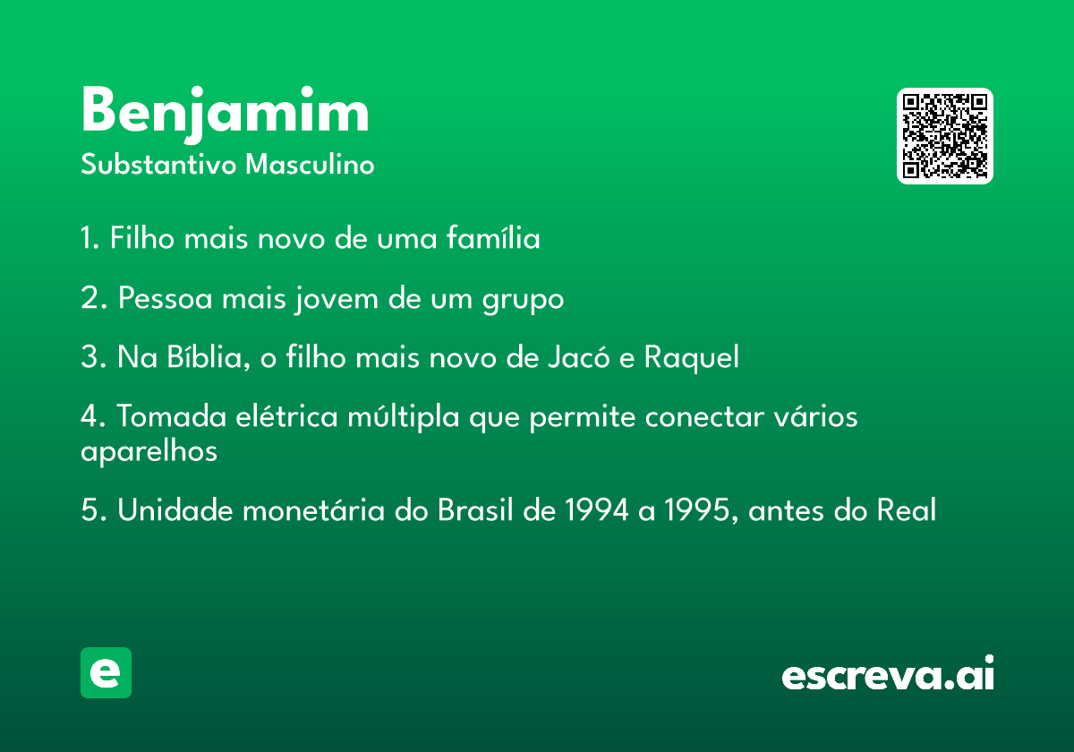 benjamim predileto