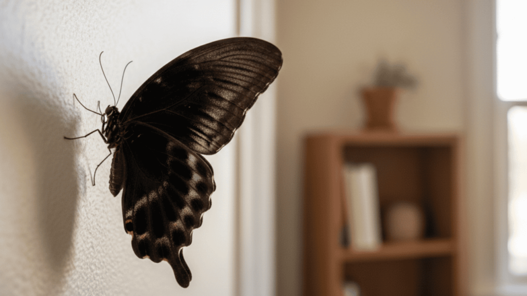 borboleta amarela em casa significado