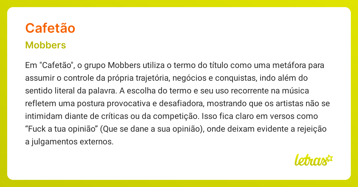 cafetina o que faz
