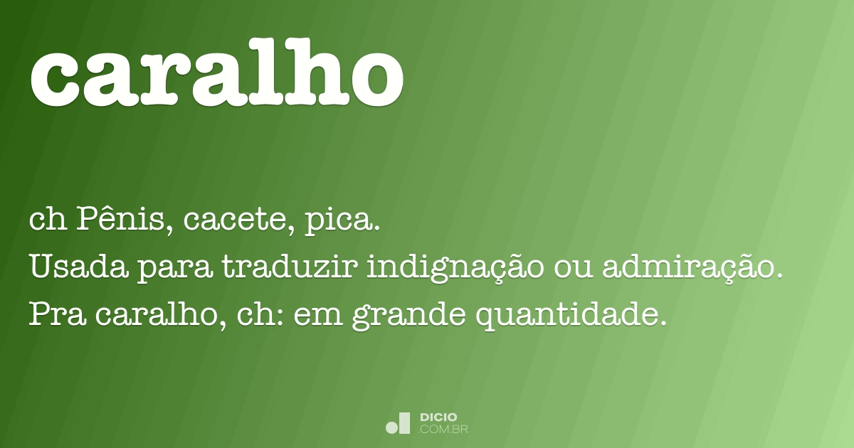 significado de caralho