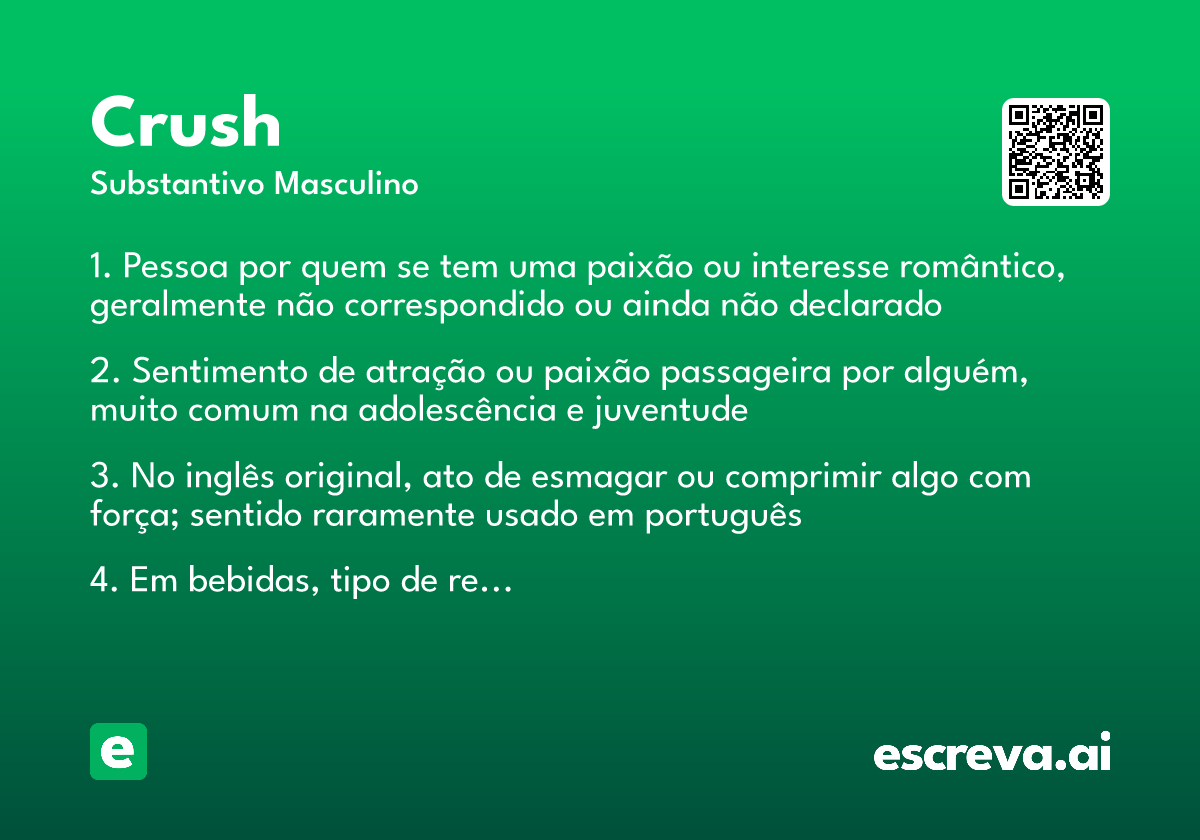 crush em português