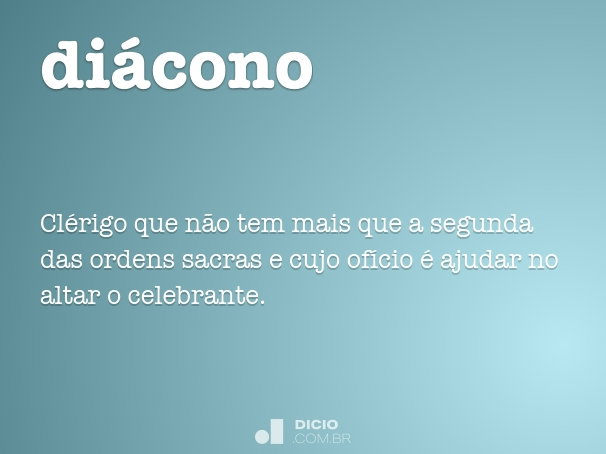 o que faz um diácono