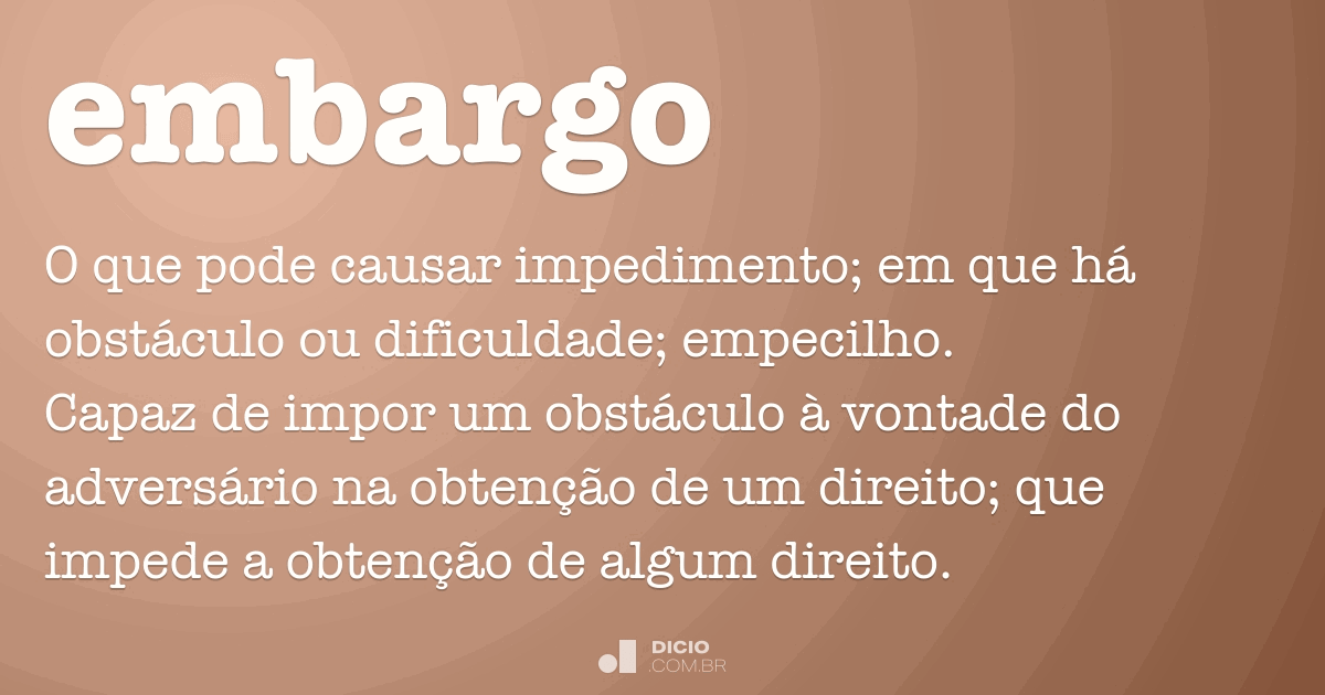 o que são embargos