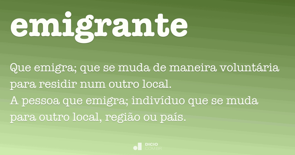 significado de emigrar